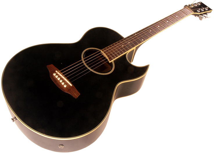 Black-Brown Acoustic Guitar