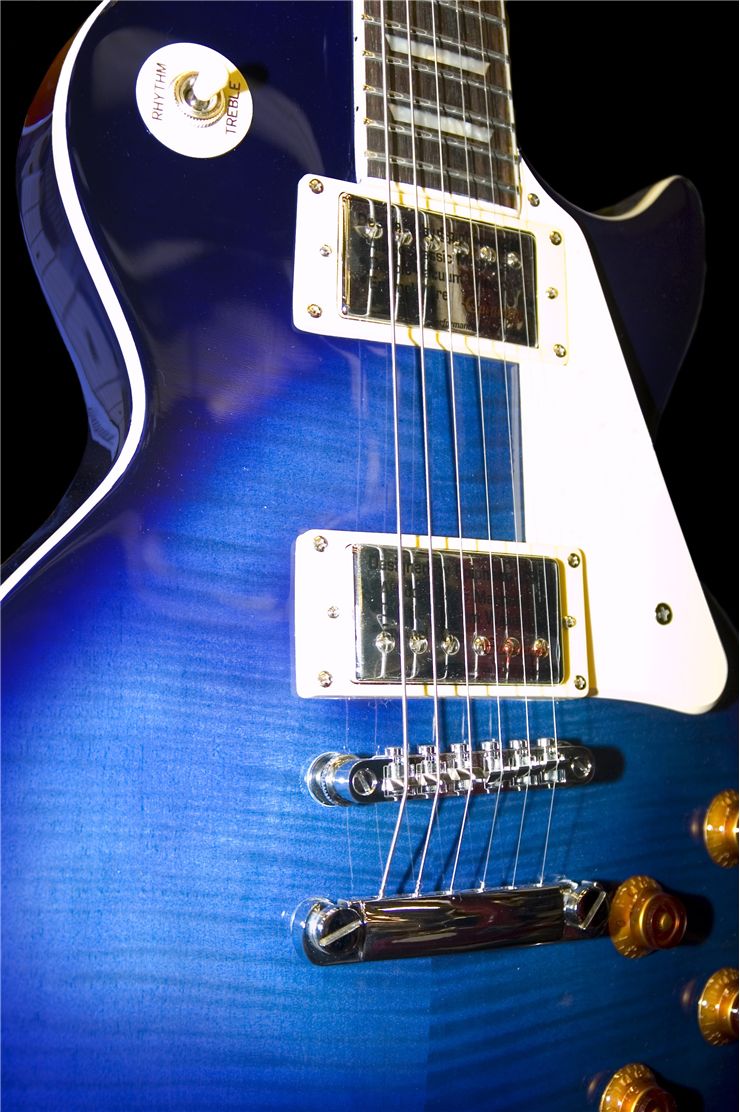 Blue-White Electric Guitar