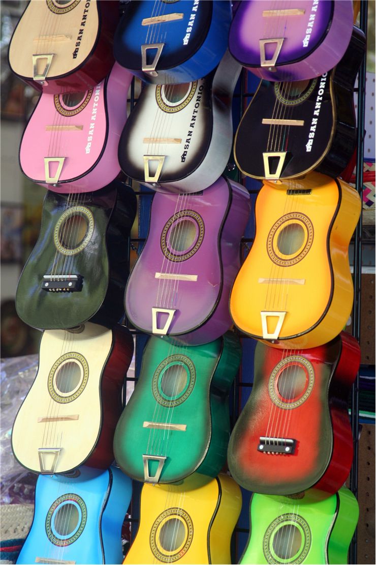 Small Colored Guitars